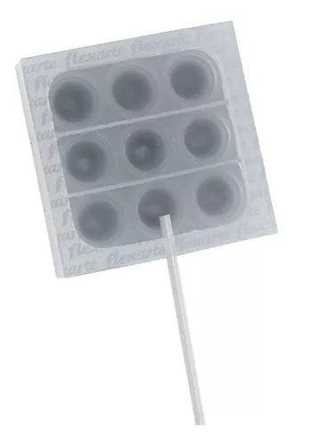 Kit C 2 Moldes Pirulitos Fidget 6cm Quadrado + Isomalt 150gr
