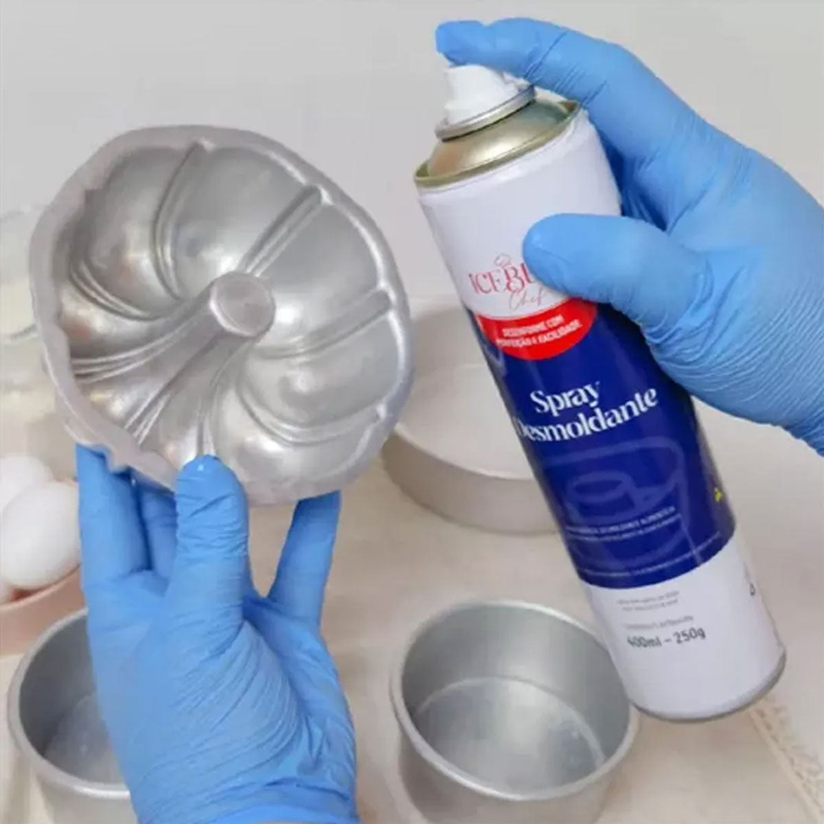 Desmoldante Spray para bolos - 400ml/250g Iceberg