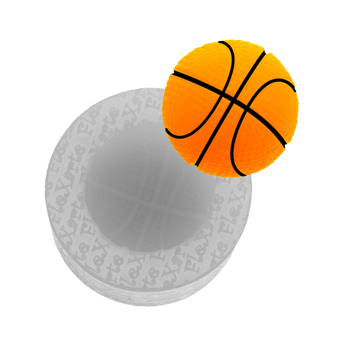 Molde de Silicone 865 - Bola de Basquete 3cm