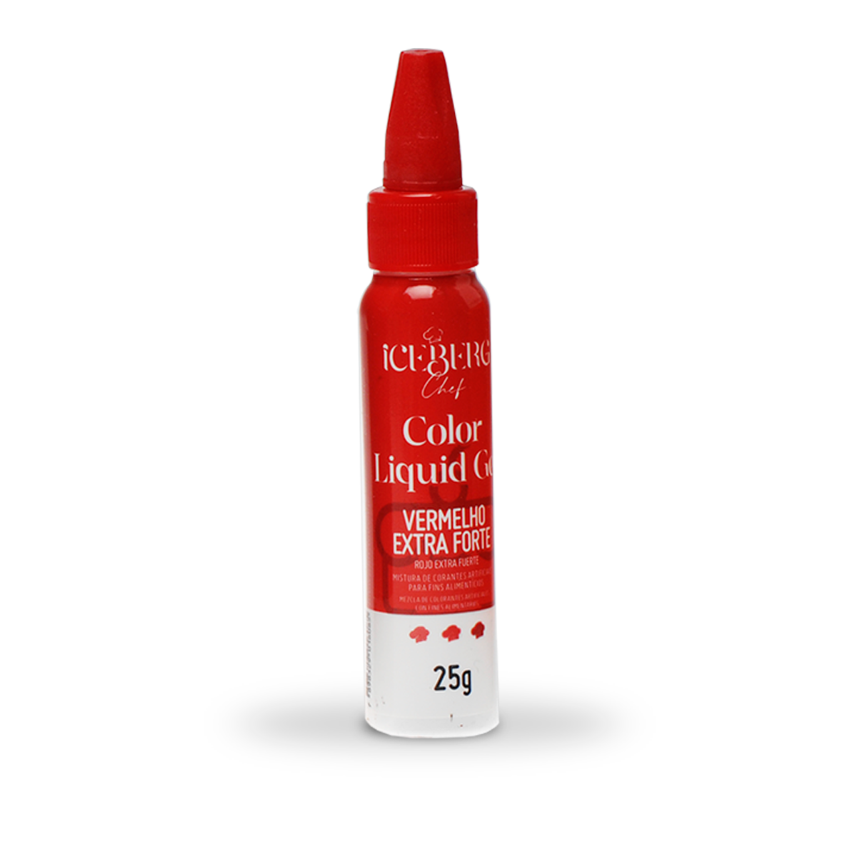Corante Vermelho Extra Forte LiquidGel 25g Iceberg Chef