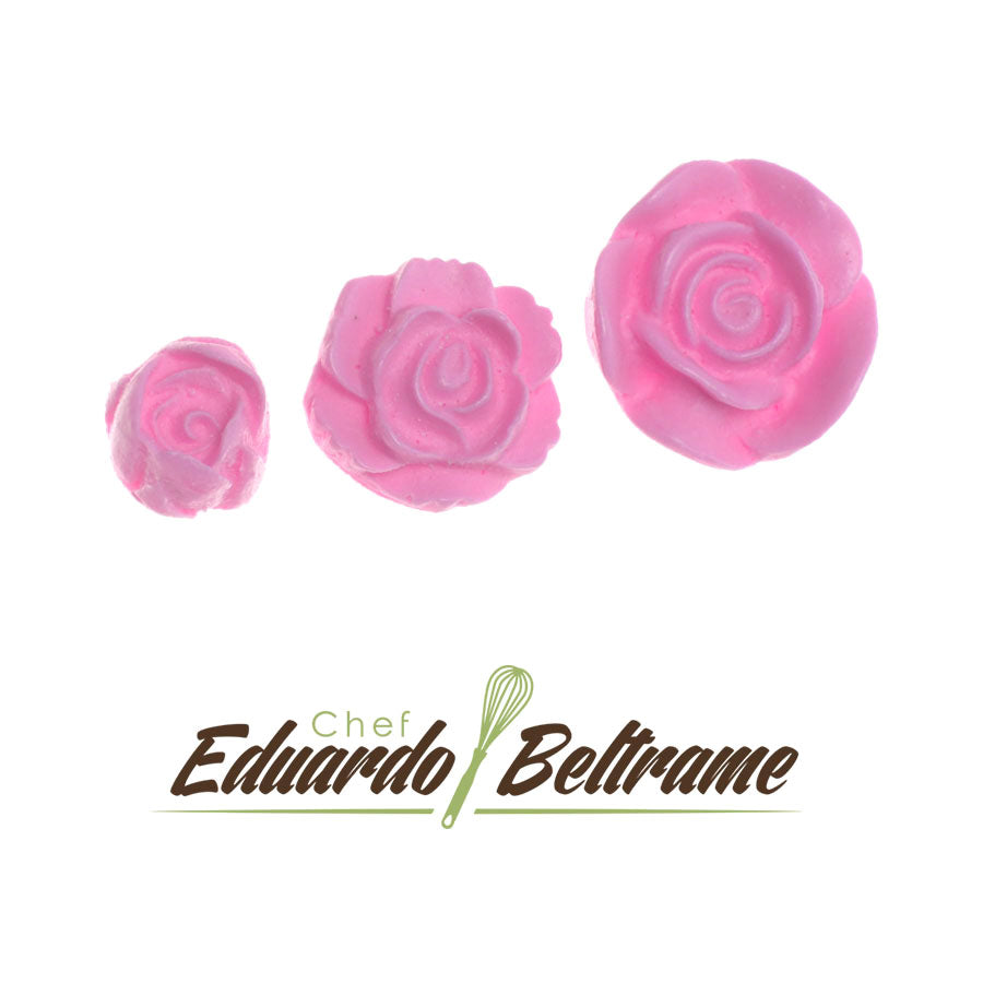 Molde de Silicone 740 - Trio de Florzinhas Cathleen - EB