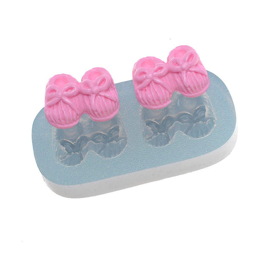 Molde de  Silicone 377 - Pares de Pantufas