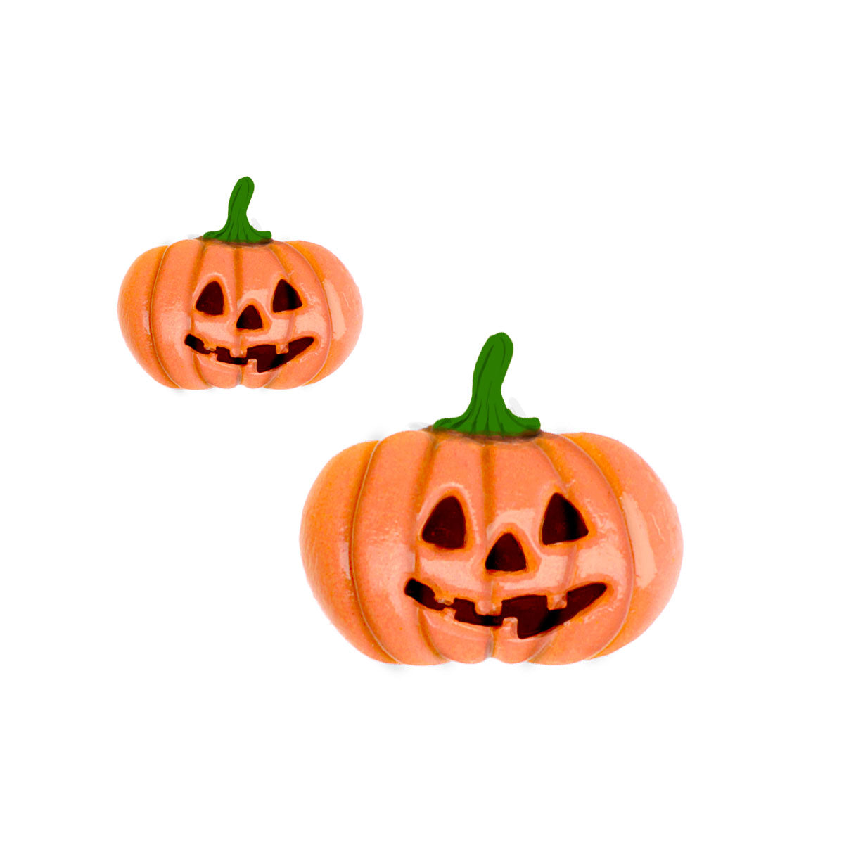 Molde de Silicone 878 - Par de Abóboras de Halloween