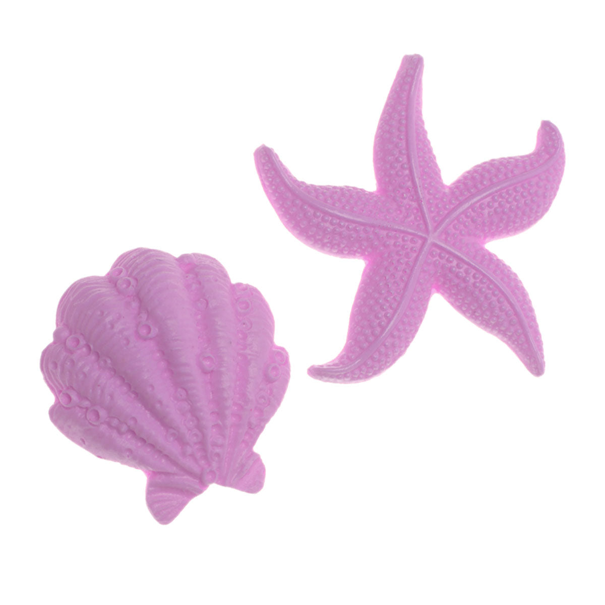 Molde de Silicone 842 - Concha com Cracas + Estrela do Mar Sedna