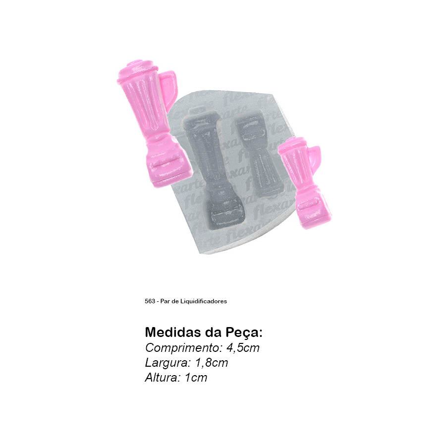 Molde de Silicone 563 - Par de Liquidificadores