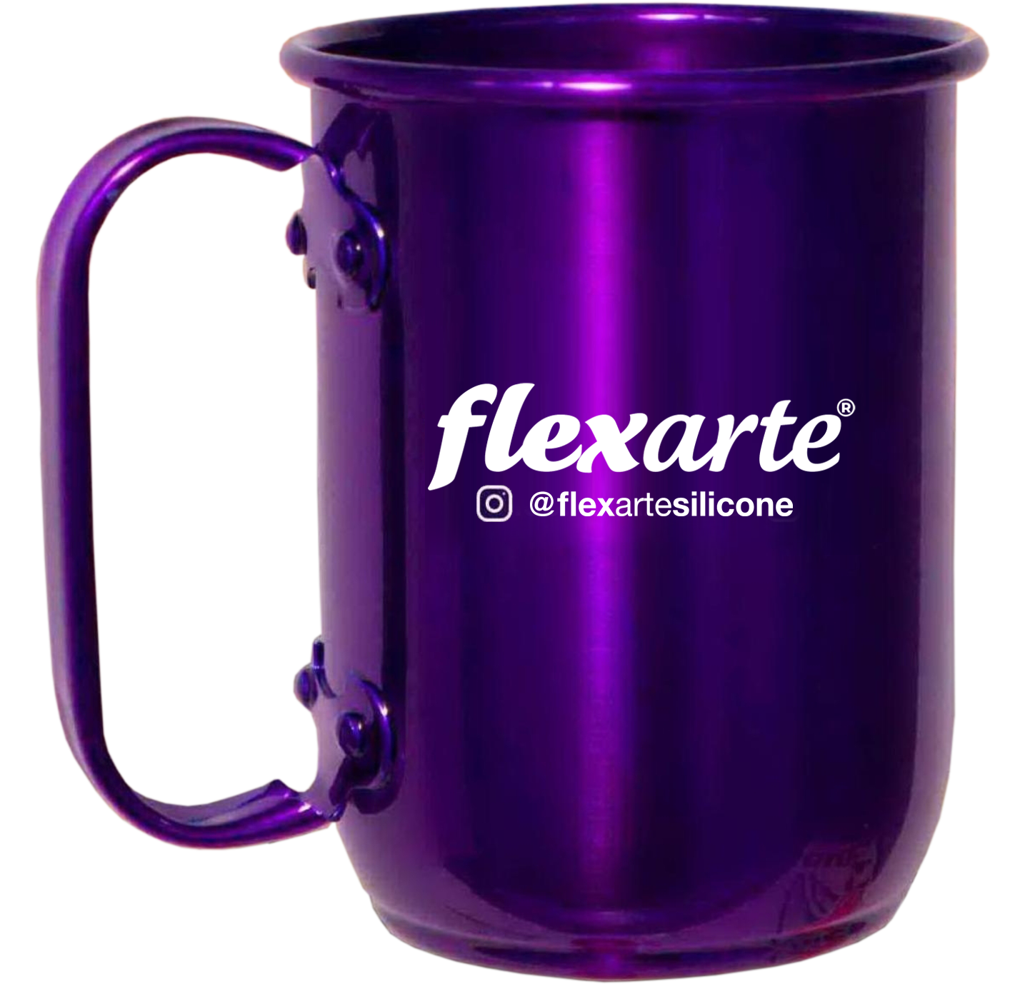 Caneca Roxa Flexarte de Alumínio - 350 ml