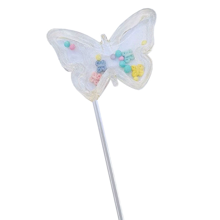Molde de Silicone 605 - Pirulito Borboleta Chocalho