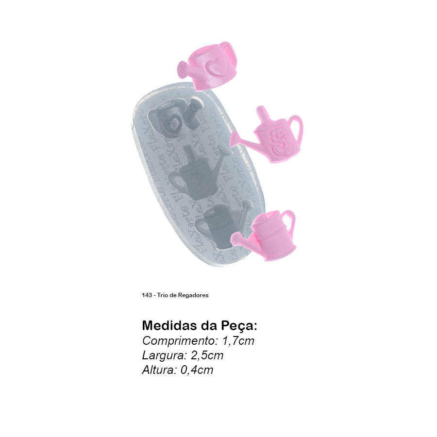 Molde de Silicone 143 - Trio de Regadores