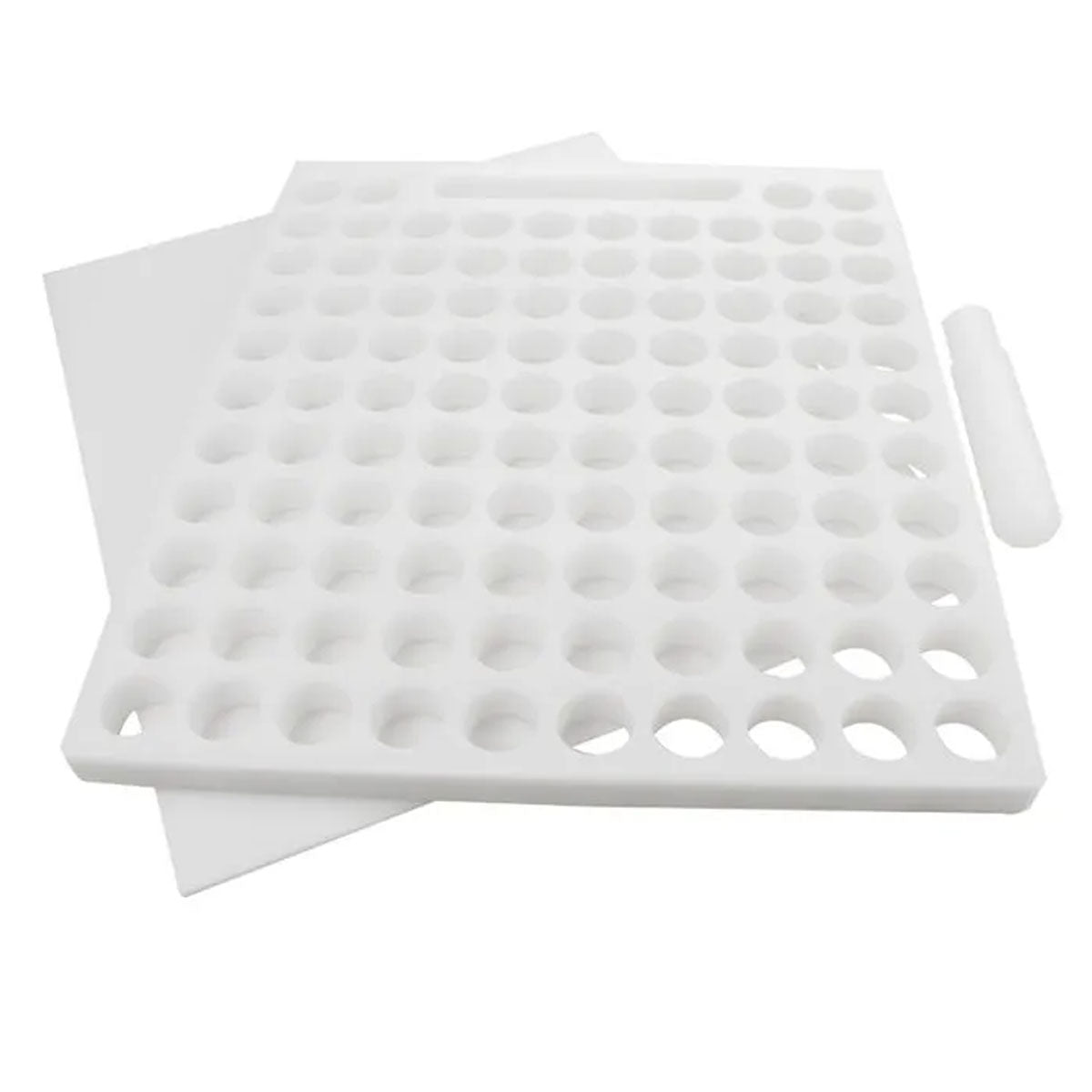 Placa Porcionadora De Doces E Brigadeiro - 2,0 X 30 X 35 Cm - (104 Furos - 13 Gramas)