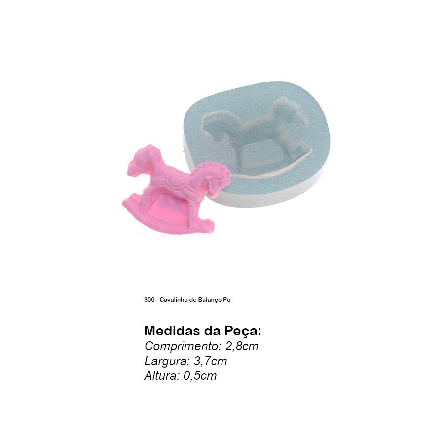 Molde de Silicone 306 - Cavalinho de Balanço Pq
