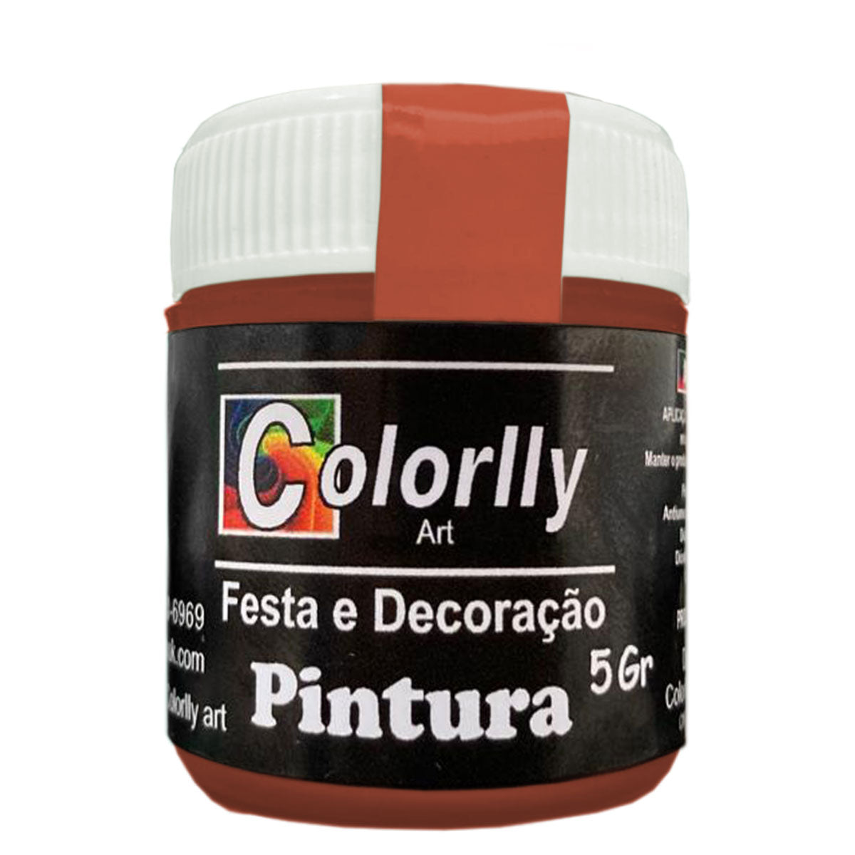 Pó para decoração - Pintura Tijolo 5g - Colorlly