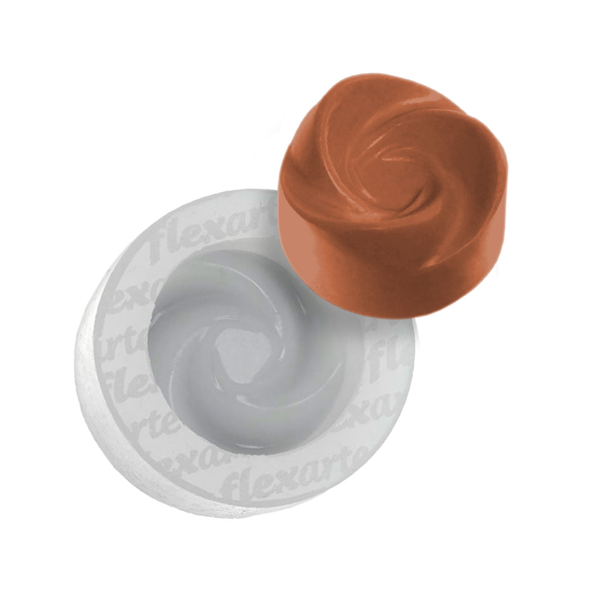 Molde de Silicone 814 - Doce Modelado Espiral de 3 Gomos