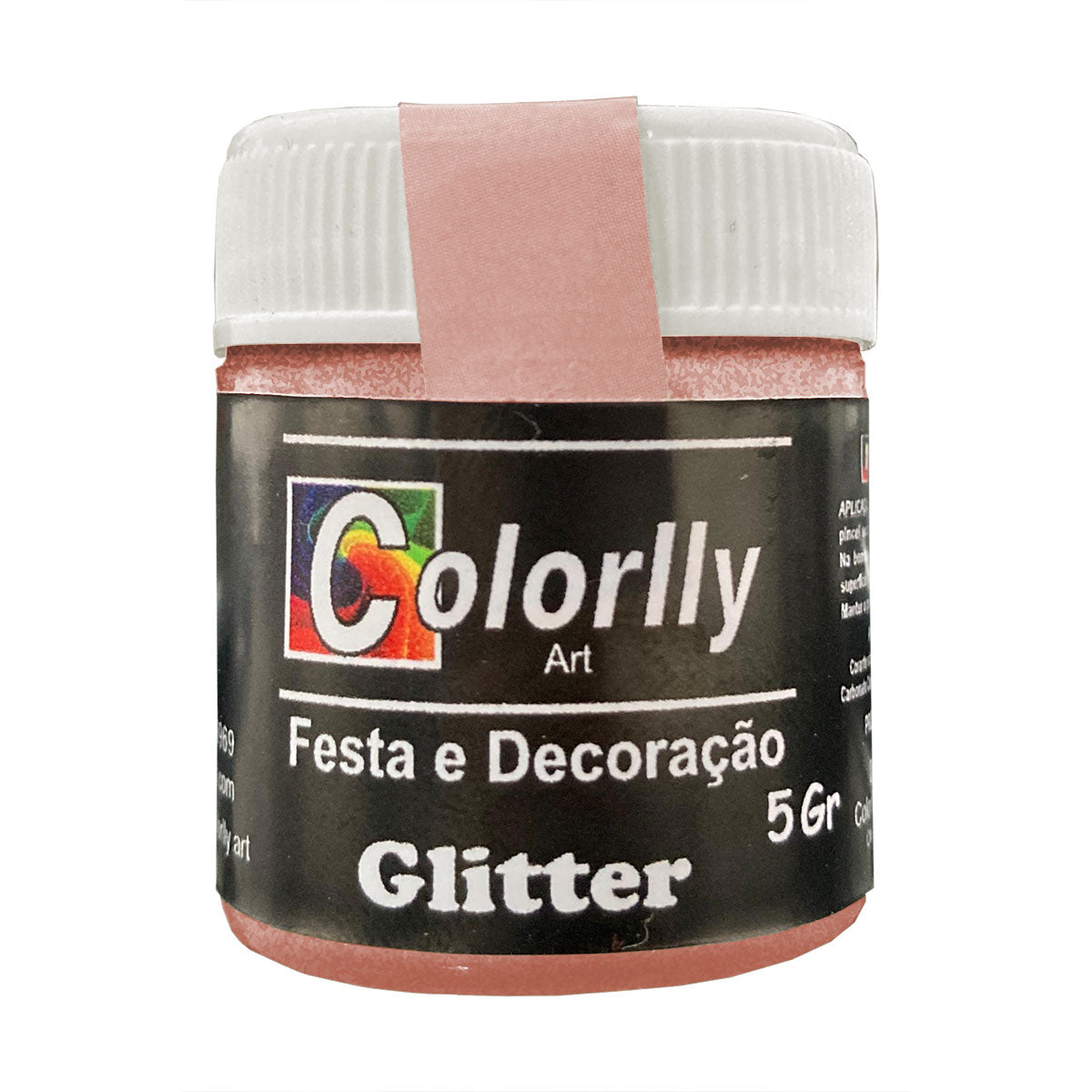 Pó para decoração - Gliter Cobre 5g - Colorlly