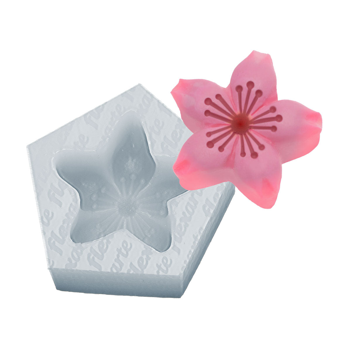Moldes de Silicone 1004 - Flor de Sakura 4cm - Flexarte
