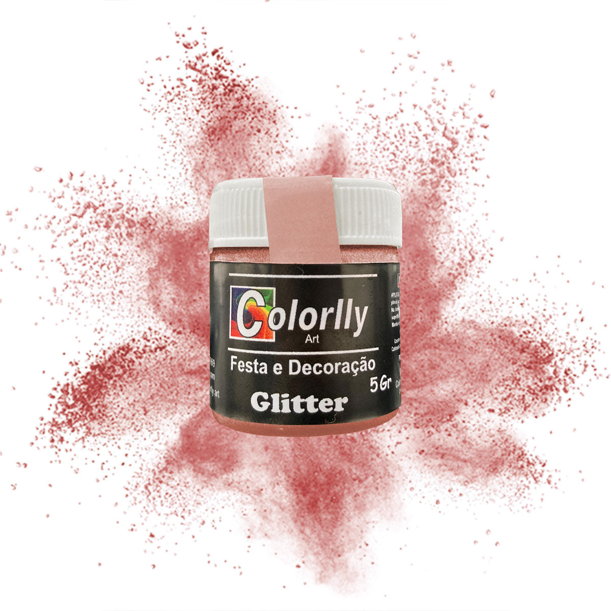 Pó para decoração - Gliter Cobre 5g - Colorlly