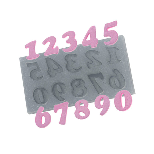 Molde de  Silicone 635 - Números Cooper Black