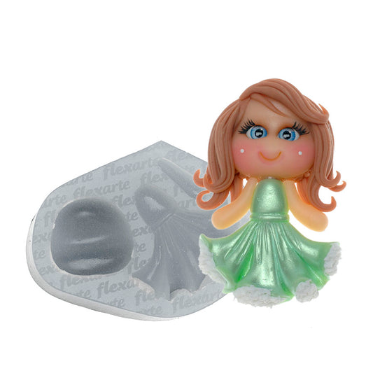 Molde de  Silicone 632 - Bonequinha Hathaway