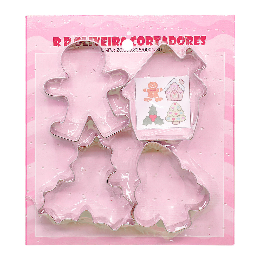 Kit Cortador de Natal 10 P - 612 - 4unid - RR Cort - Flexarte