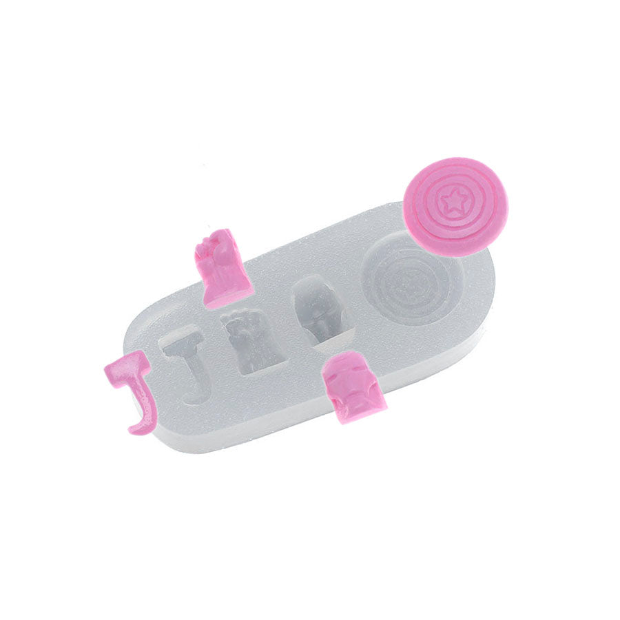 Molde de Silicone 392 - Mini Super Heróis
