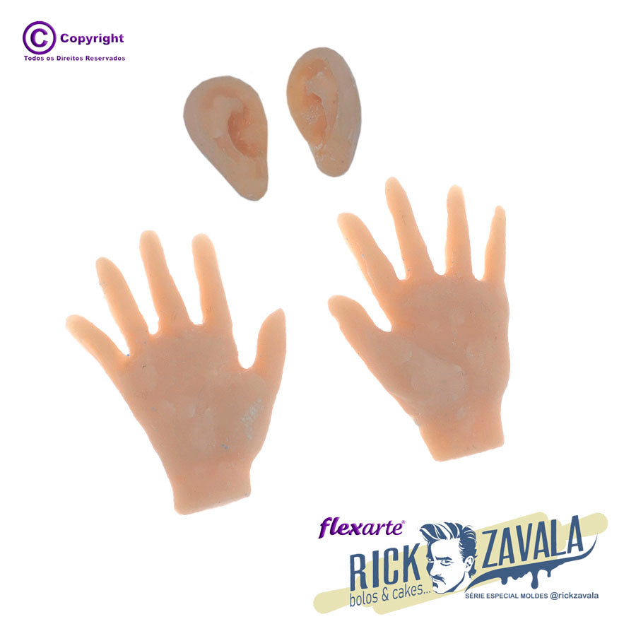 Molde de Silicone 607 - Mãozinha Feminina RZ I