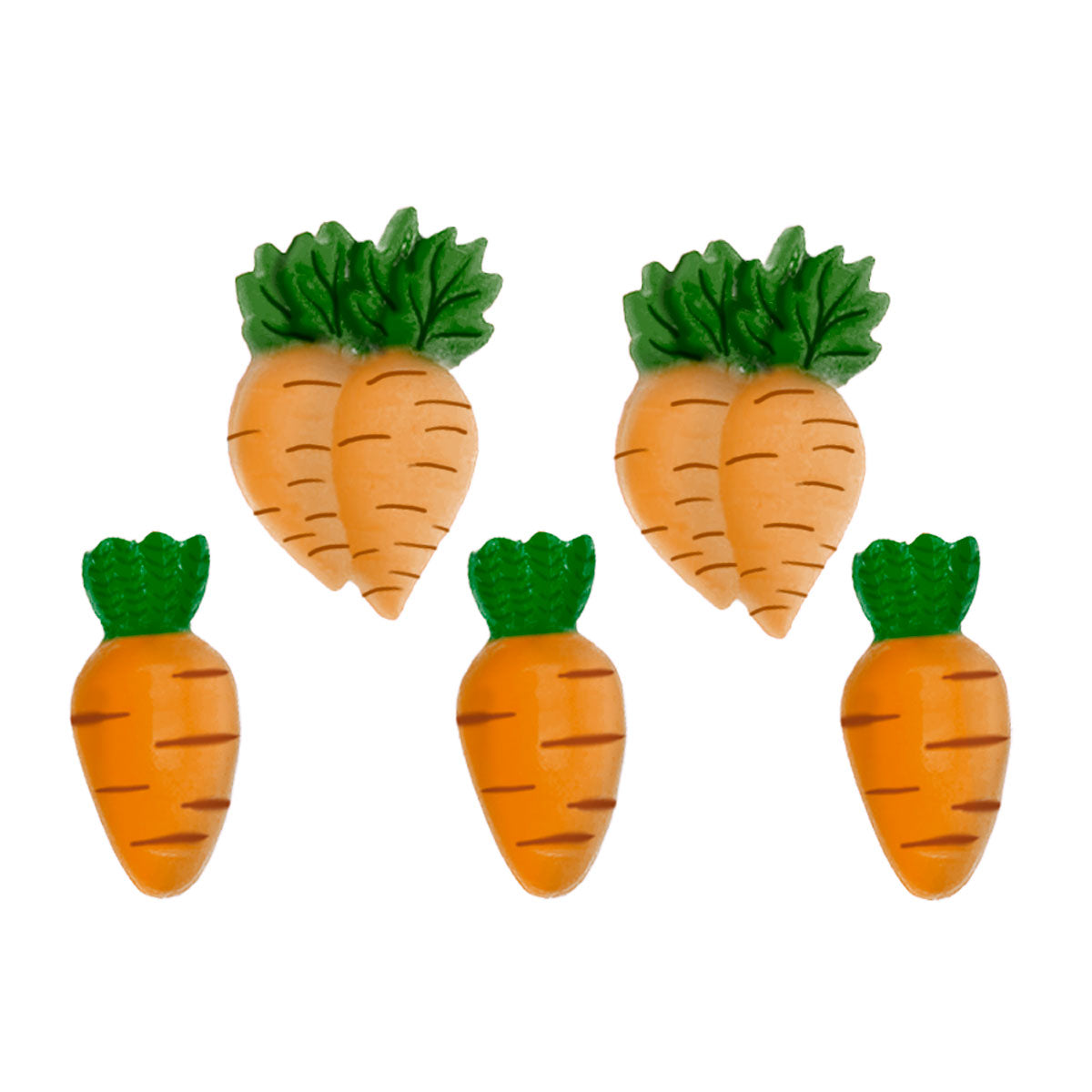 Molde de Silicone 006 - Quinteto de Cenourinhas