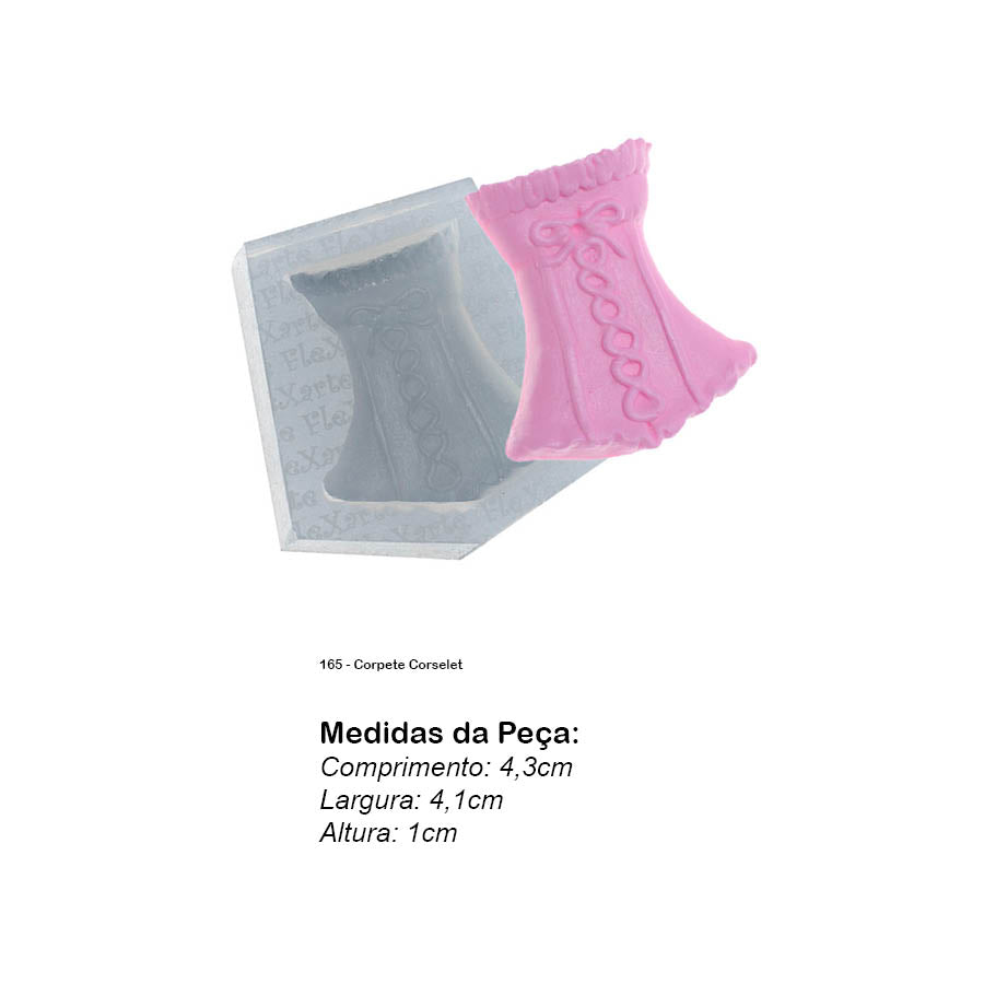 Molde de Silicone 165 - Corpete Corselet
