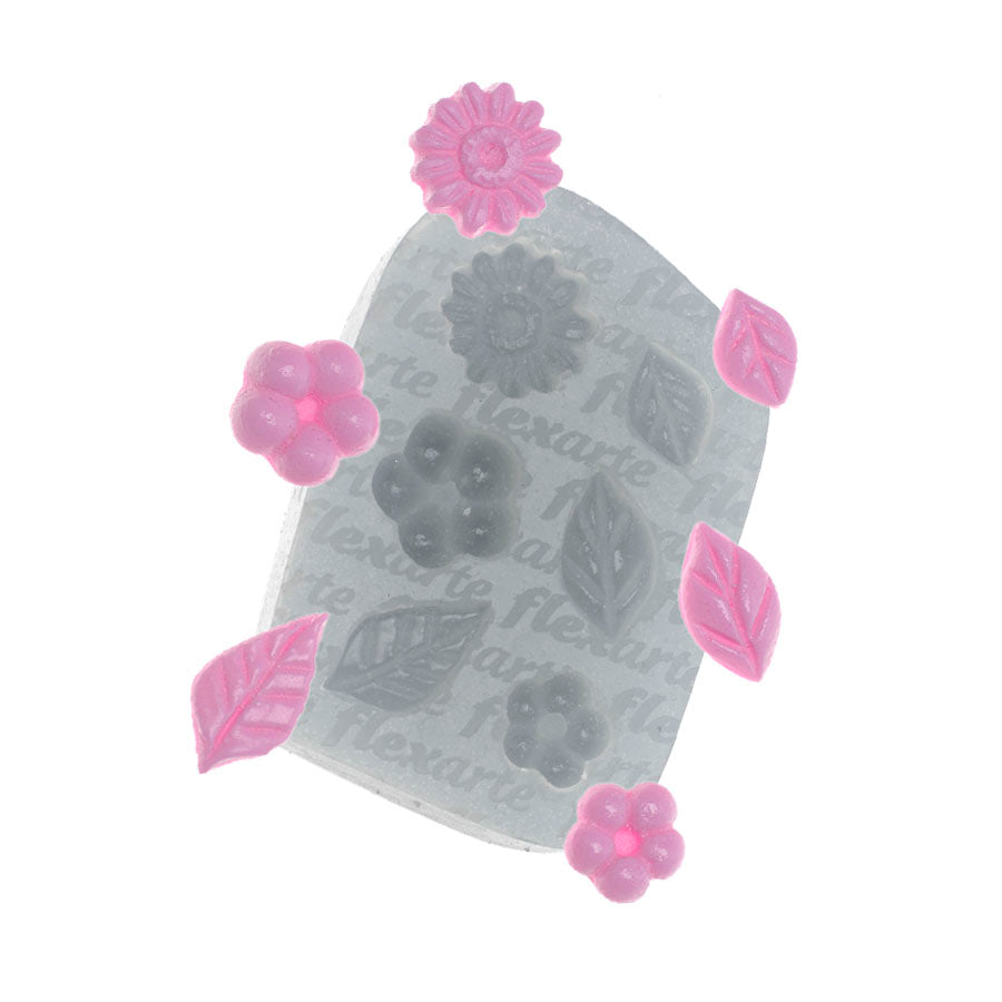 Molde de Silicone 655 - Florzinhas Yael