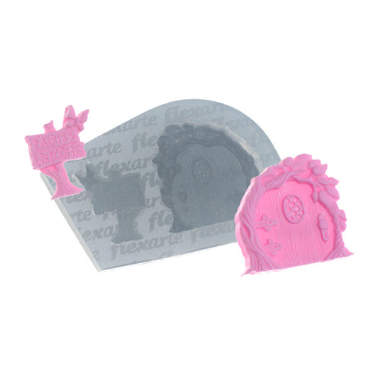Molde de  Silicone 730 - Portinha Medieval Oval Pequena