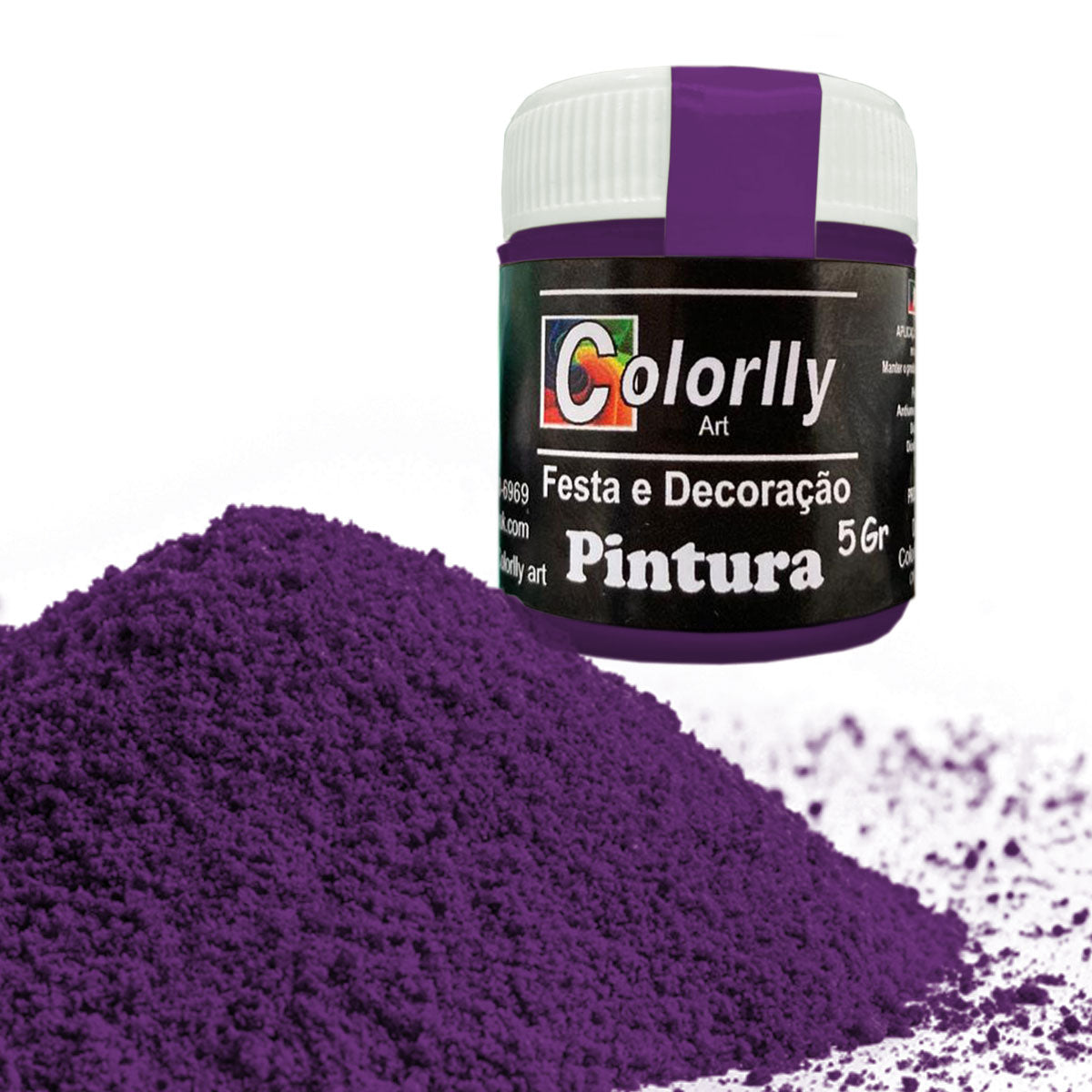 Pó para decoração - Pintura Uva 5g - Colorlly