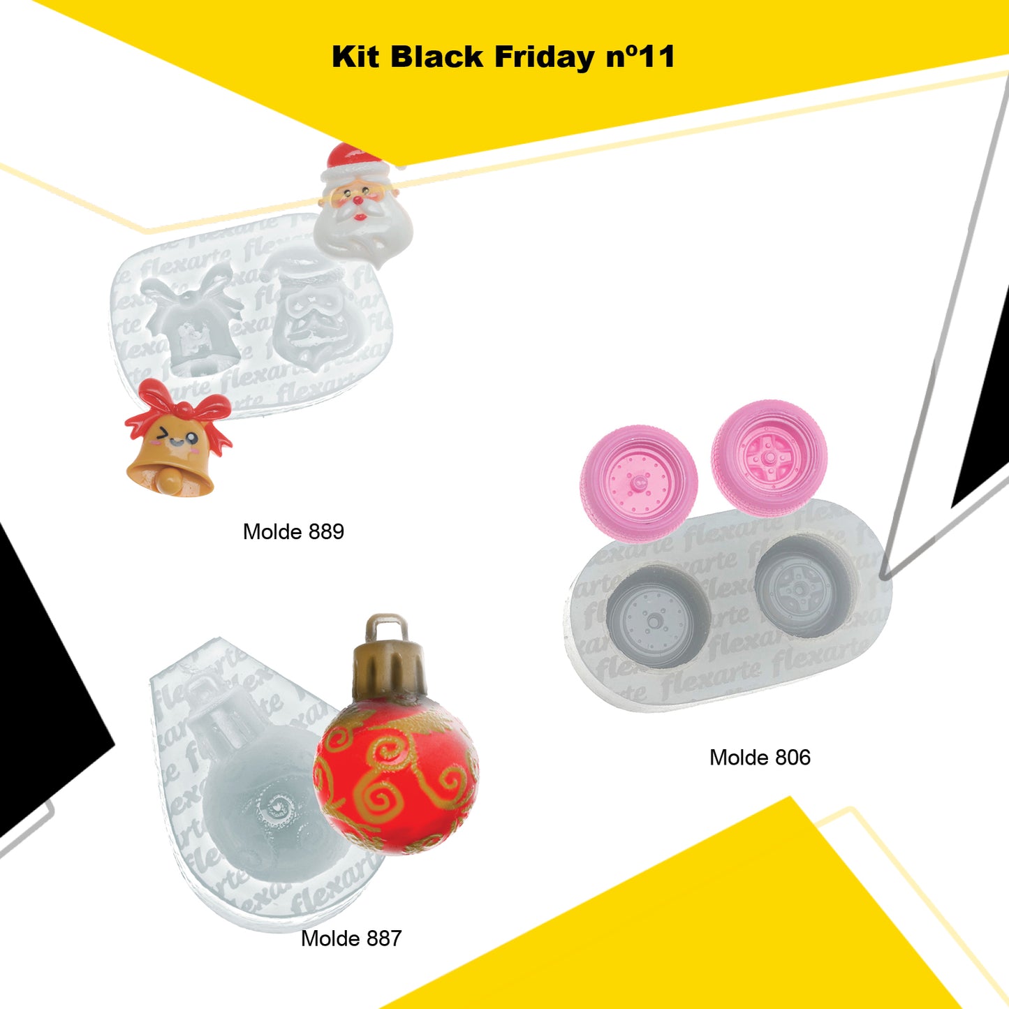kit 11 - Black Friday de Moldes (889 + 806 + 887)