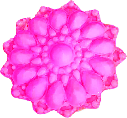 Molde Silicone - 90002 - Medalhão Detalhado Asterisco Grande