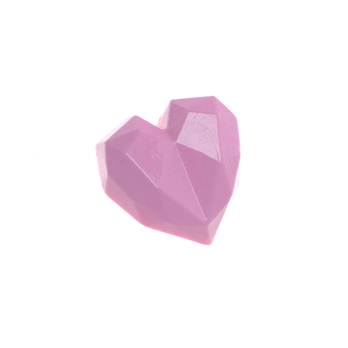 Molde de Silicone 675 - Coração Facetado Pequeno