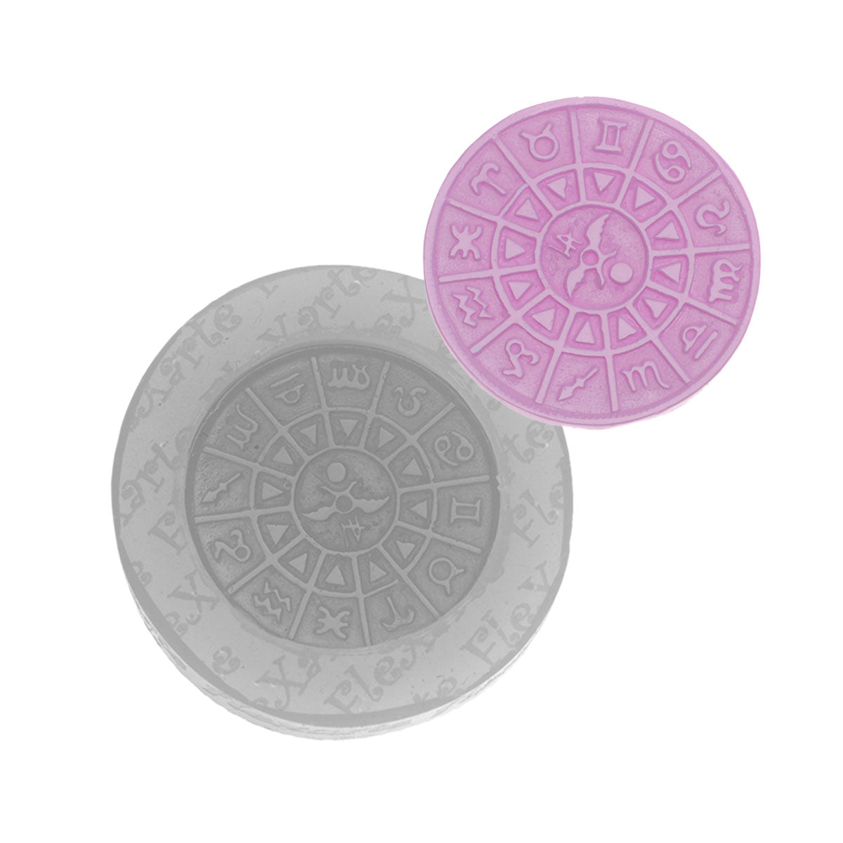 Molde de Silicone 852 - Símbolos do Zodíaco Pequeno 2,7 m