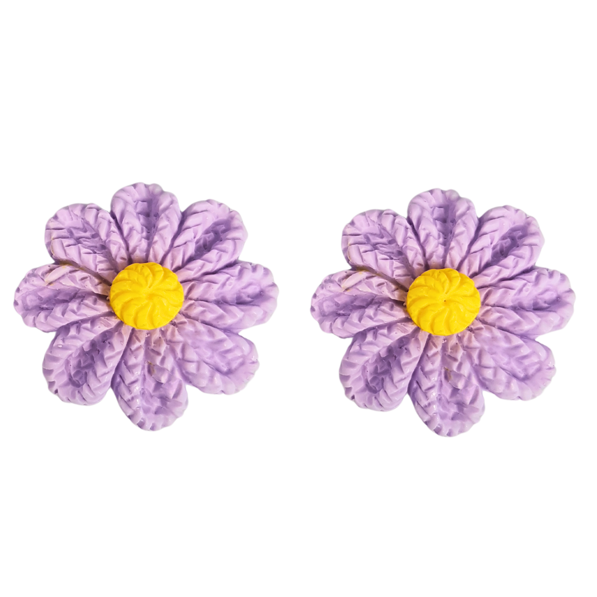 Molde de Silicone 1016 - Flores de Crochê Luella 2,8cm Flor