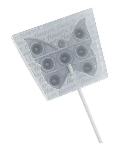 Kit C Molde De Pirulito Fidget 6cm Borboleta + Isomalt 150gr