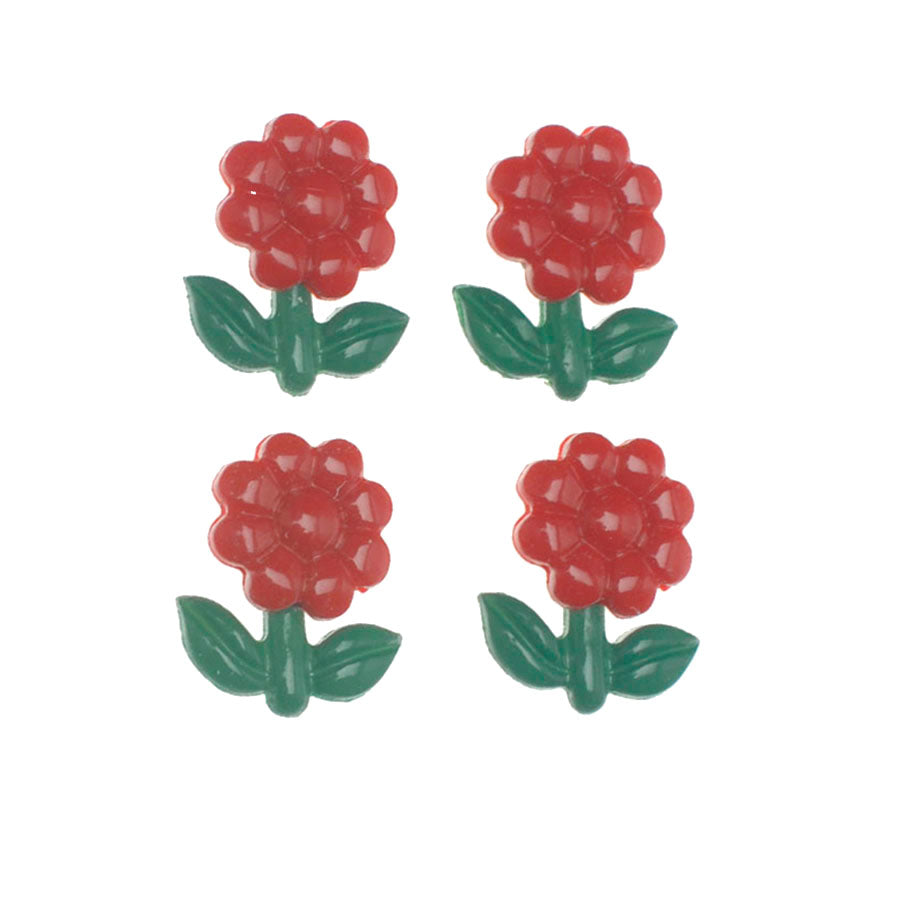 Molde de Silicone 800 - Quarteto de Mini Florzinhas Chrystal