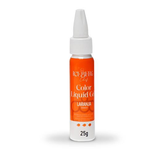 Corante Laranja Liquid Gel 25g Iceberg Chef Original