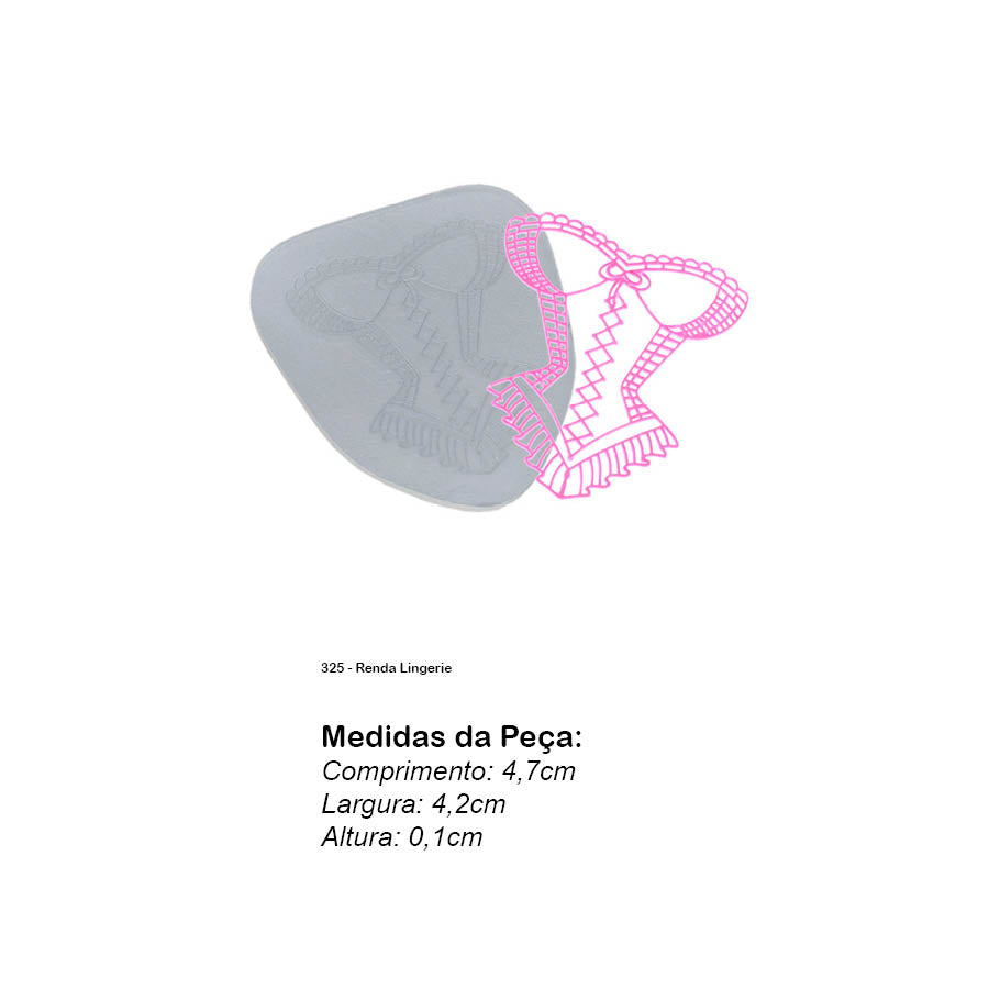 Molde de Silicone 325 - Renda Lingerie