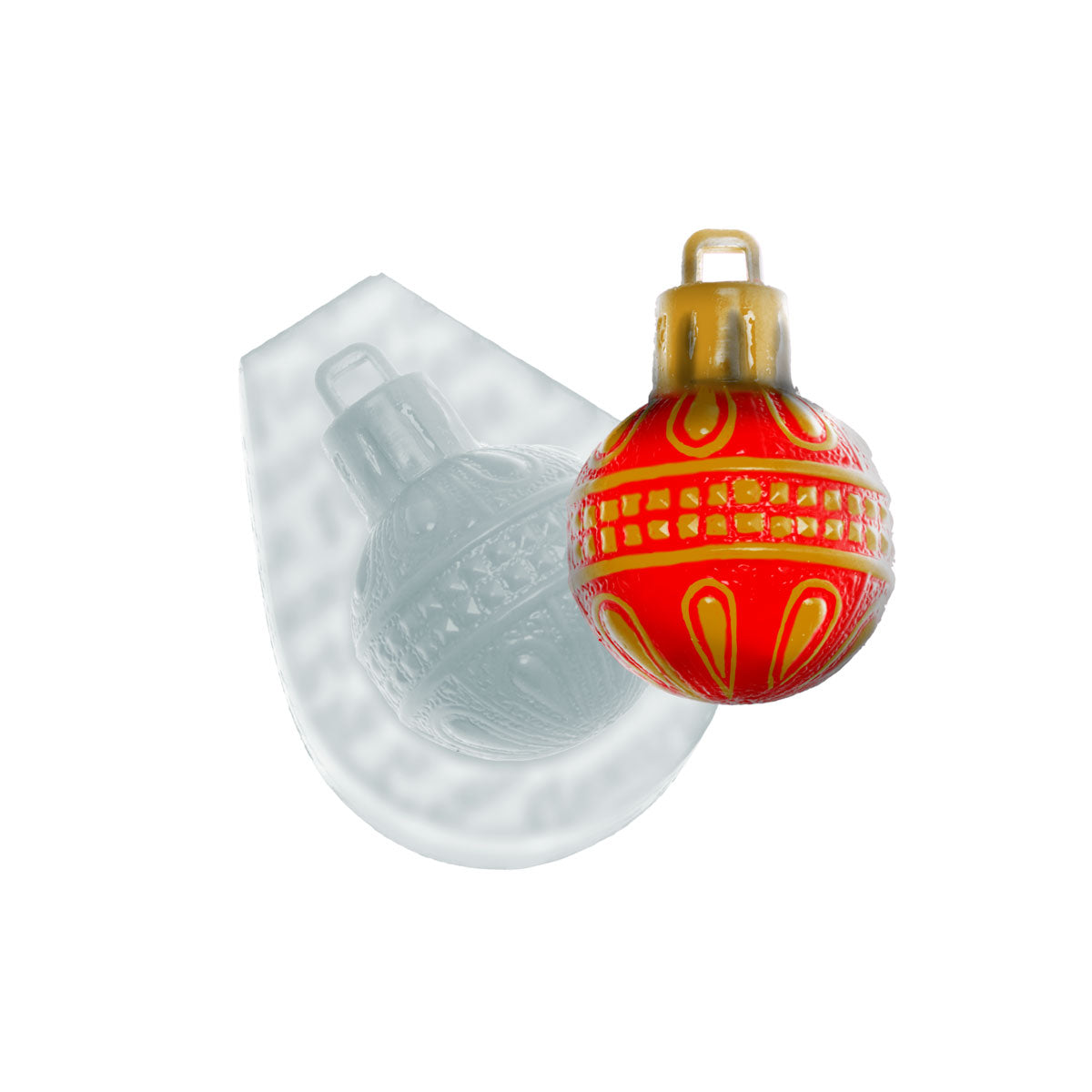Molde de Silicone 886 - Bolinha de Natal Splash 2,5cm