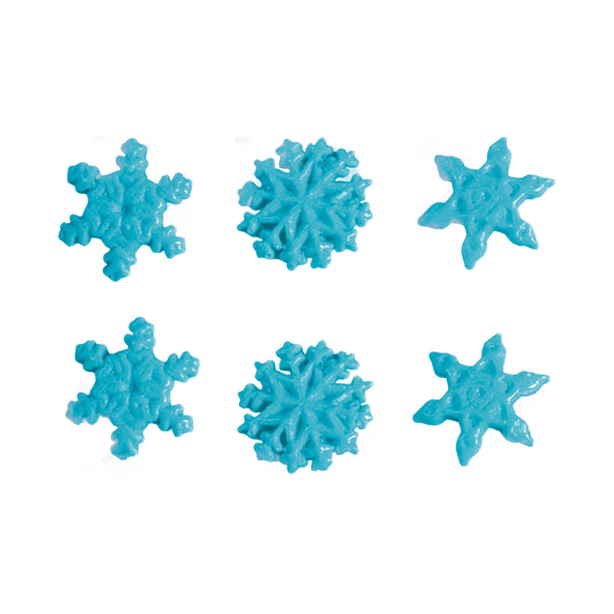 Molde de Silicone 098 - Floco de Neve Sortido Pequeno