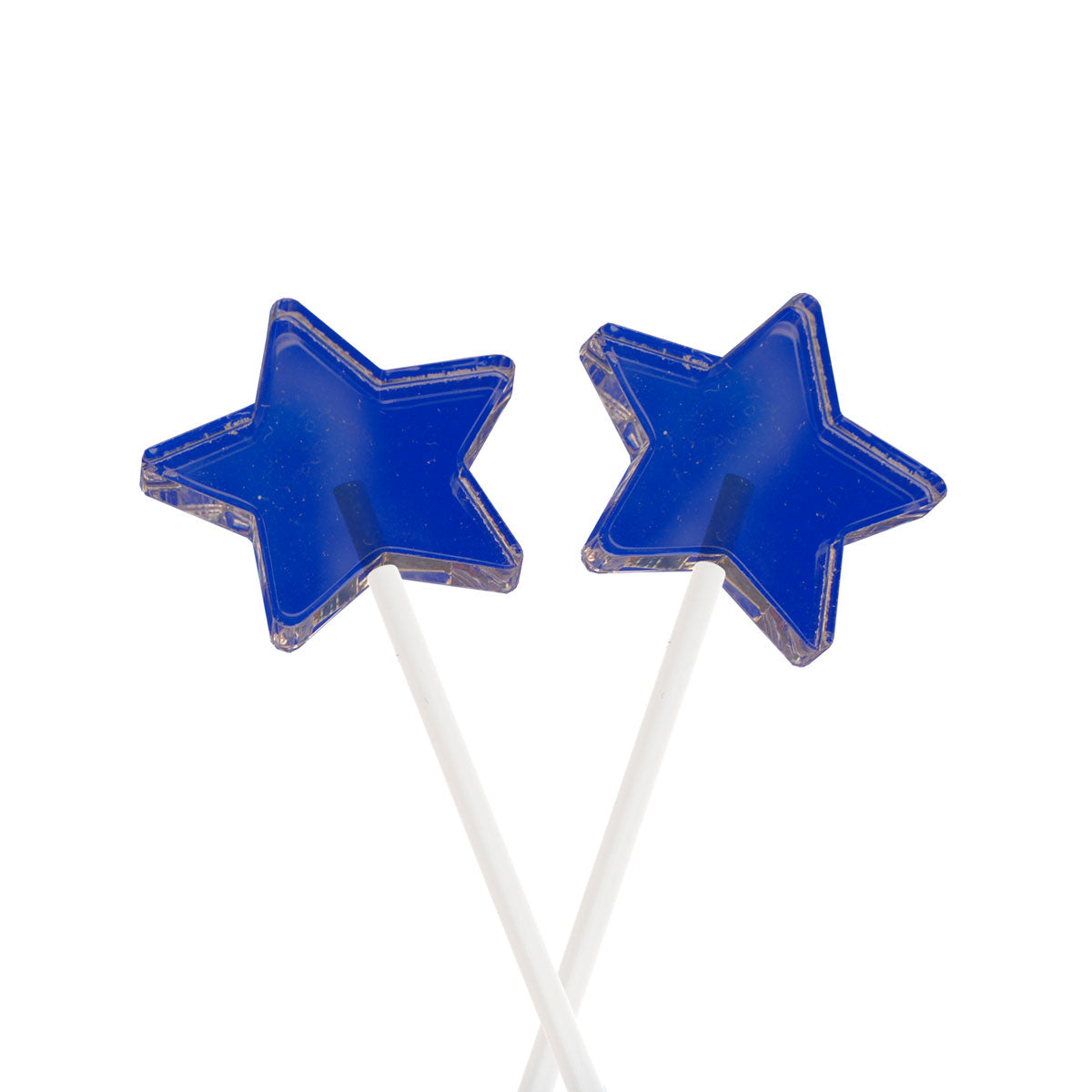 Molde de Silicone 907 - Dupla de Pirulito / Mexedor Estrela 4cm
