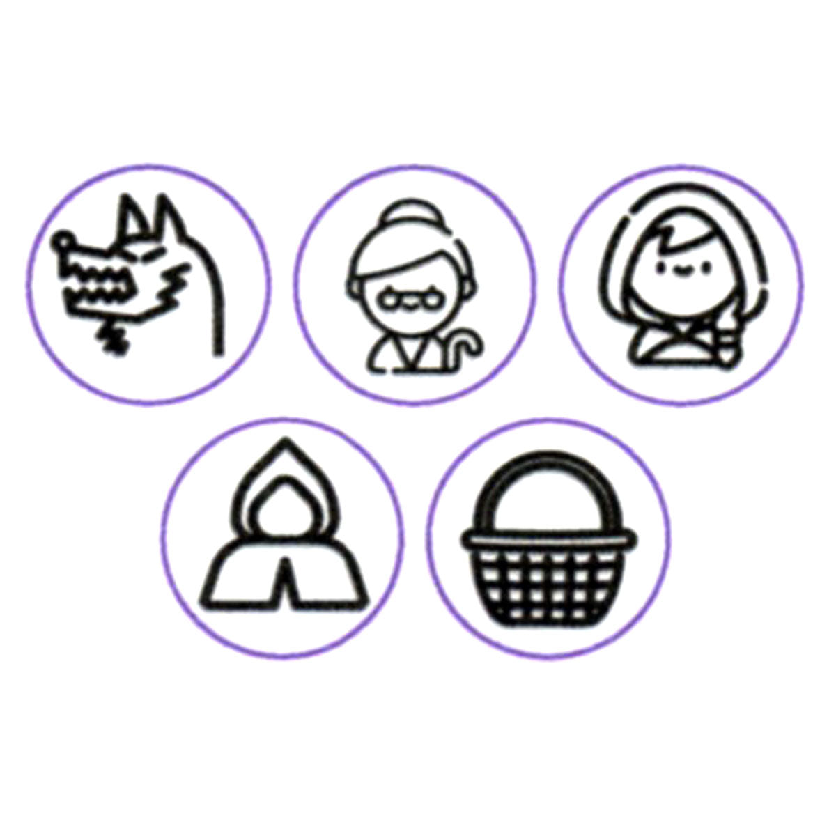 Carimbo 5104 - Marcador Brigadeiro - Chapeuzinho Vermelho