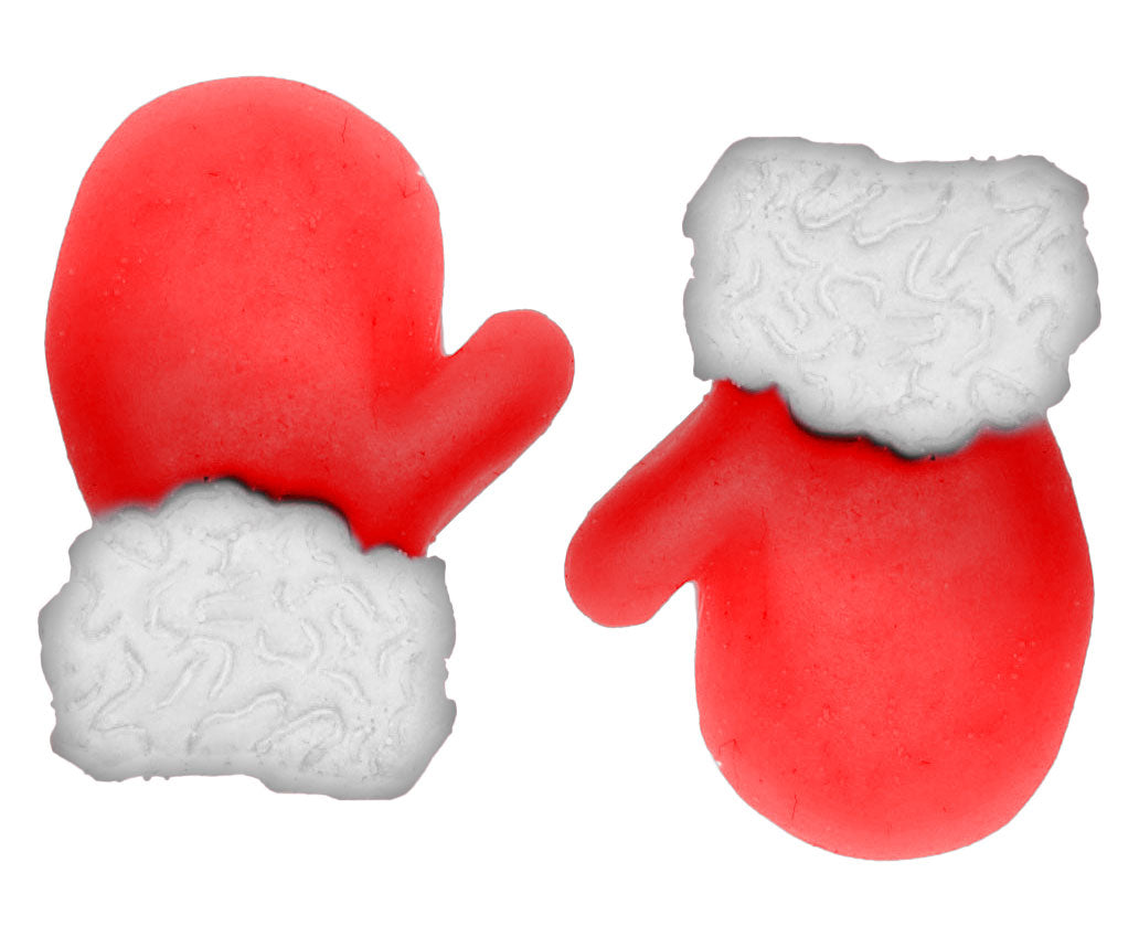 Molde de Silicone 232 - Par de Luvas de Natal