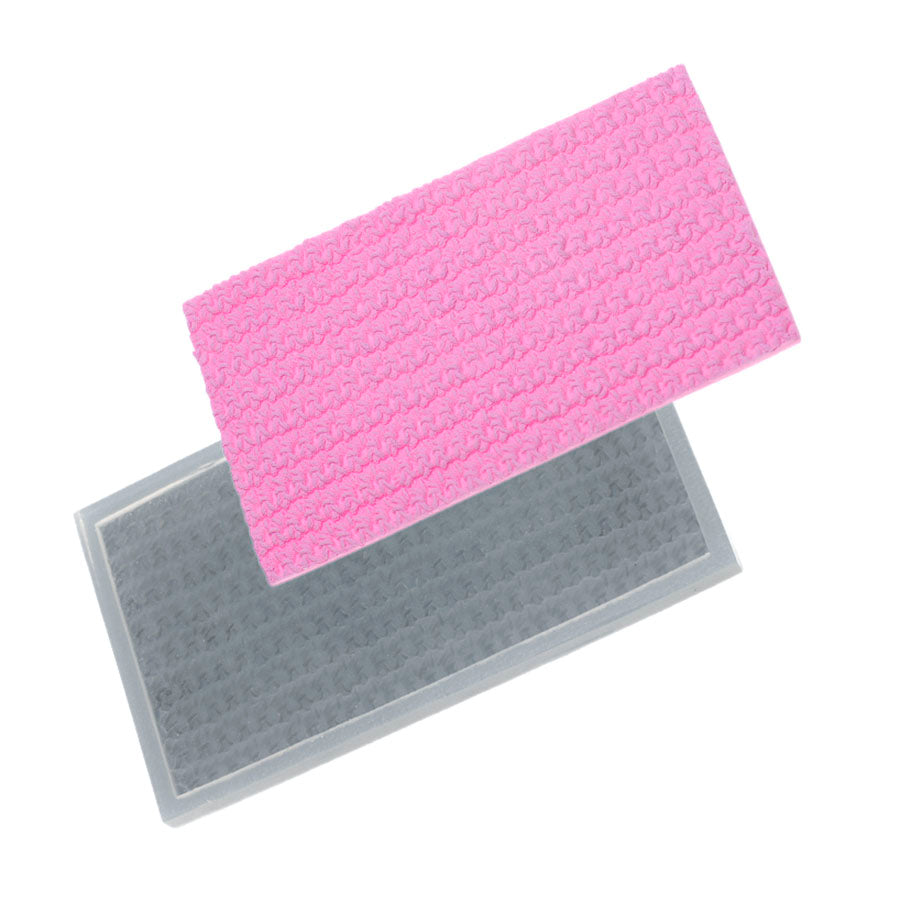 Molde de Silicone 557 - Crochê Abella Grande - Retângular