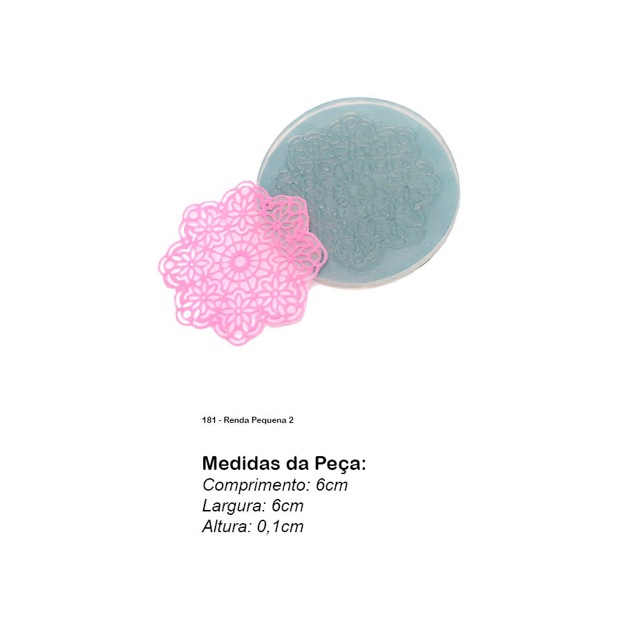 Molde de Silicone 181 - Renda Pequena 2