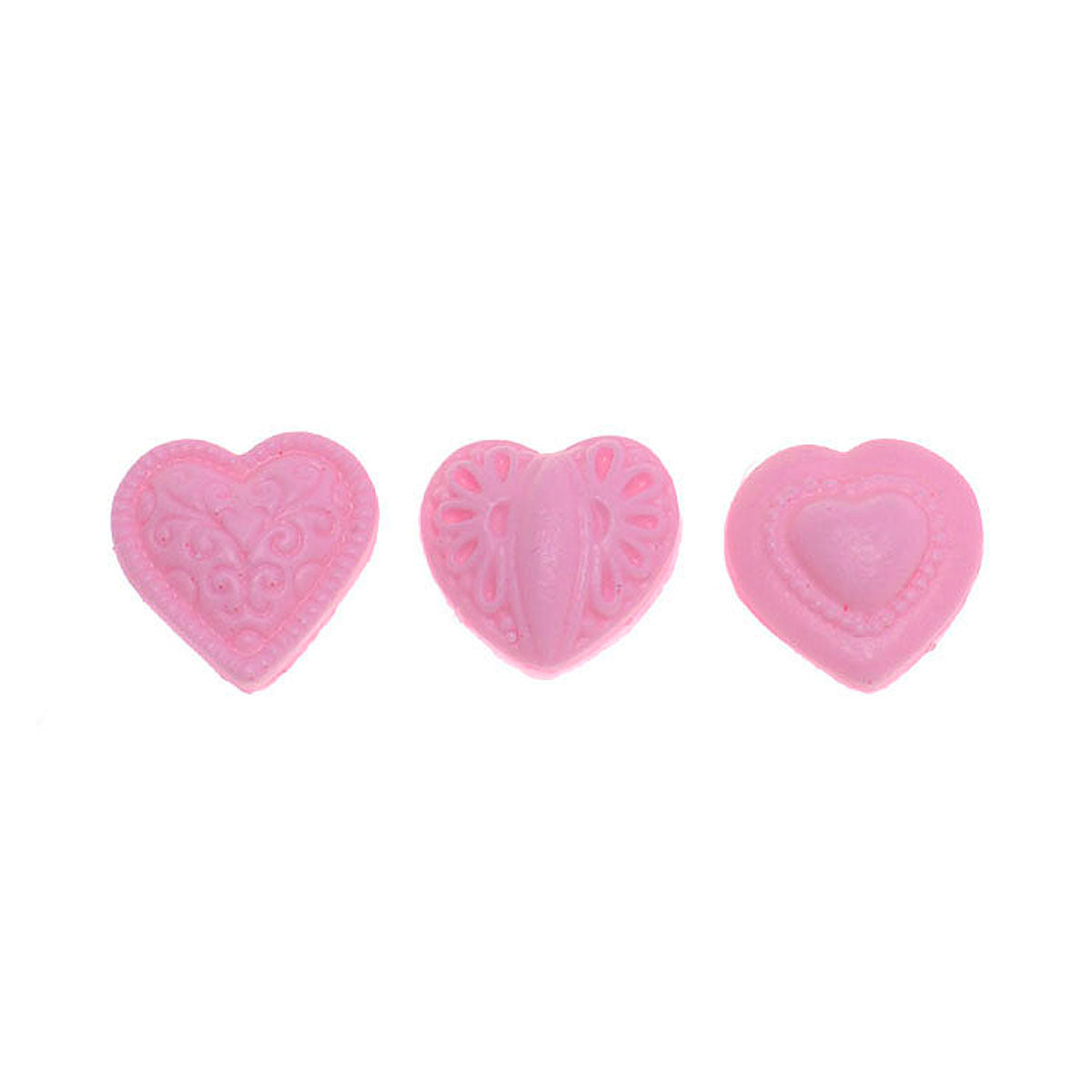 Molde de Silicone 381 - Trio de Mini Corações