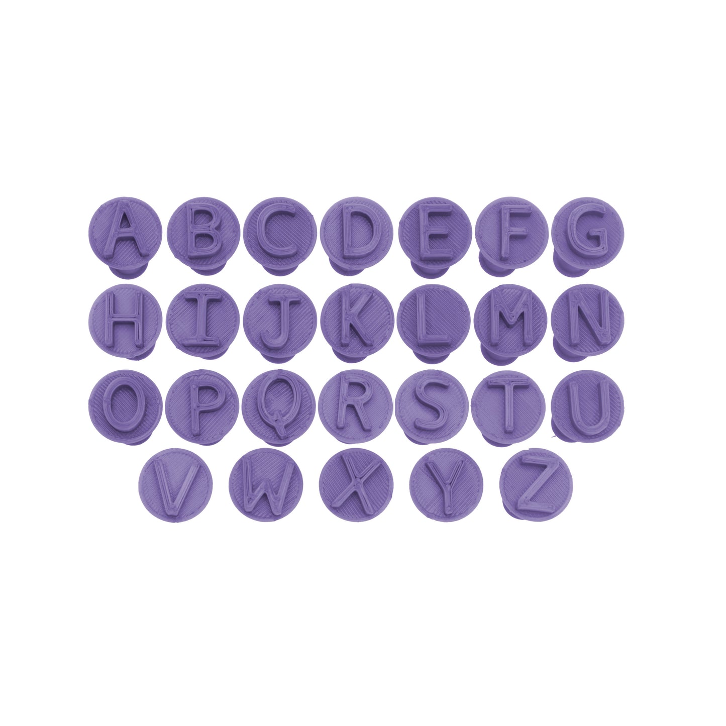 Carimbo Marcador Brigadeiro - Alfabeto Bastão Maiúsculo - 5054