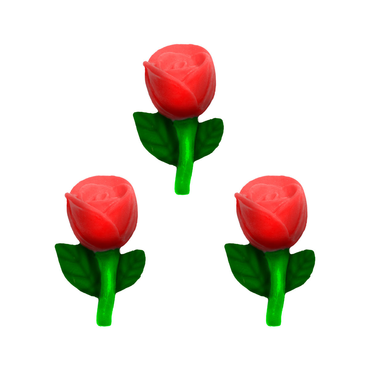 Molde de Silicone 898 - Trio de Rosinhas Madelyn