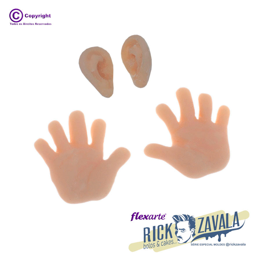 Molde de Silicone 587 - Mãozinha de Criança RZ I