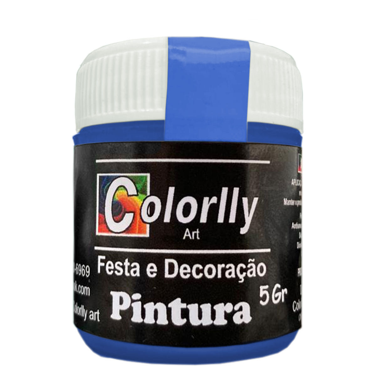 Pó para decoração - Pintura Azul 5g - Colorlly